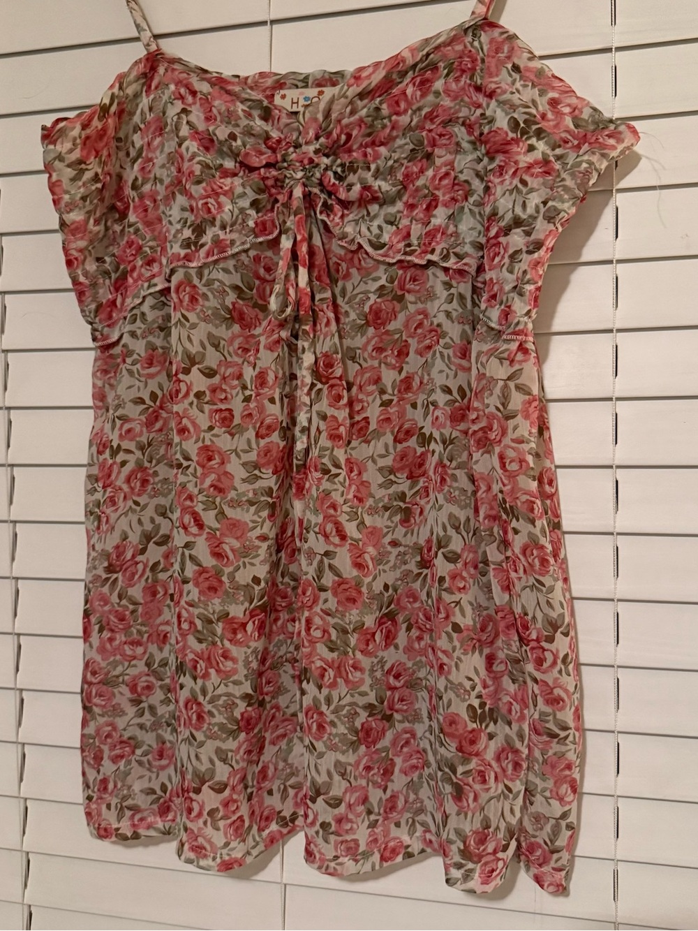 Floral Sleeveless Tie-Front Mini Dress